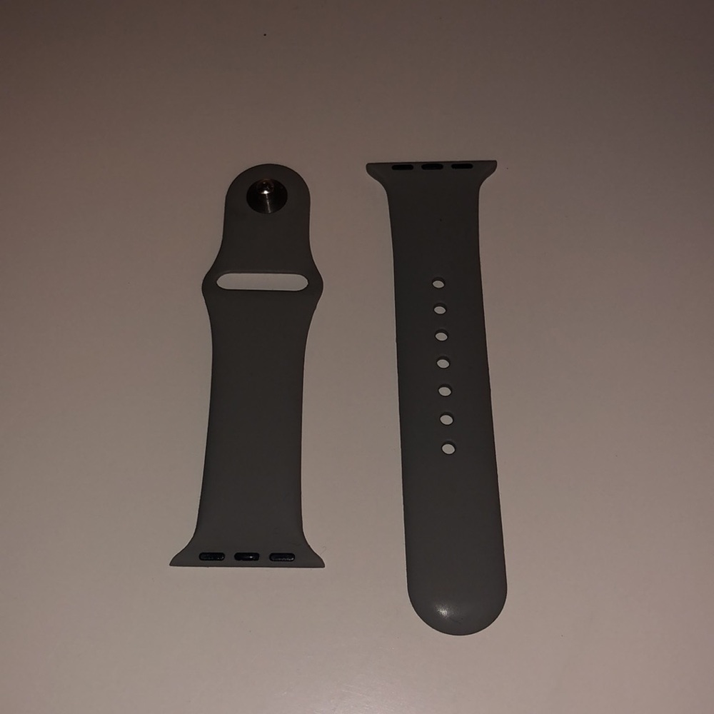 Apple Watch Grey Silcone Band